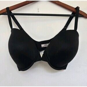 Victorias Secret Bra 32G Black Demi Cup Love Cloud Smooth Lightly Lined